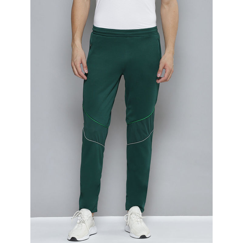 Alcis Men Green Solid Slim Fit Running Track Pants (L)