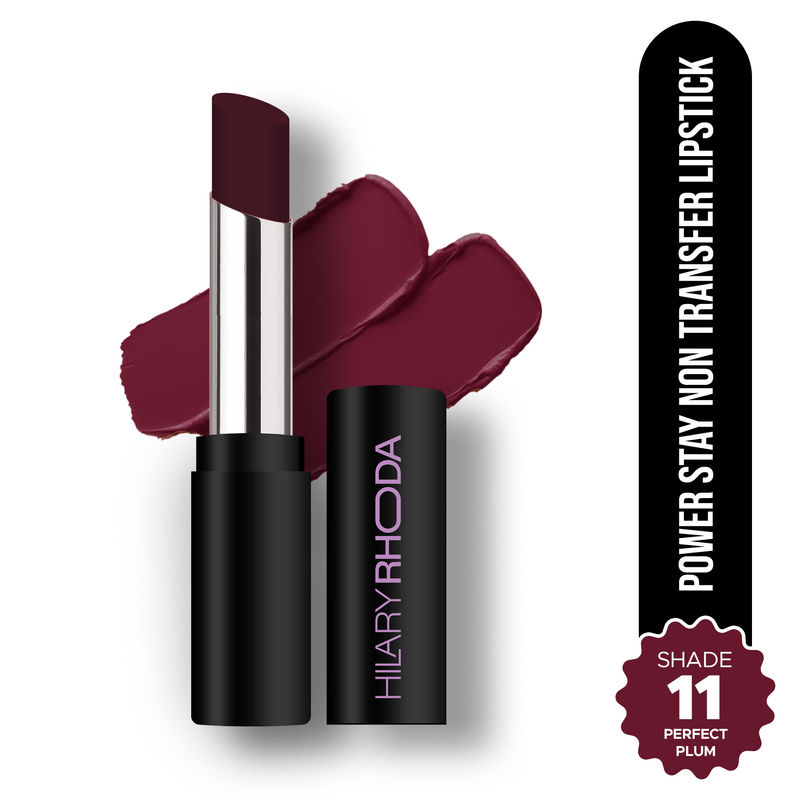 Hilary Rhoda Power Stay Non Transfer Lipstick - Perfect Plum 11