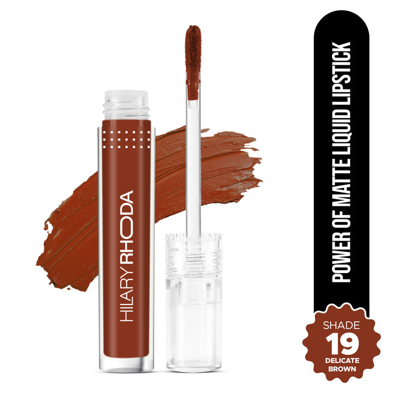 Hilary Rhoda Power Of Matte Liquid Lipstick - Delicate Brown 19