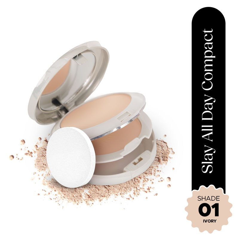 Hilary Rhoda Slay All Day Matte Compact - Ivory 01