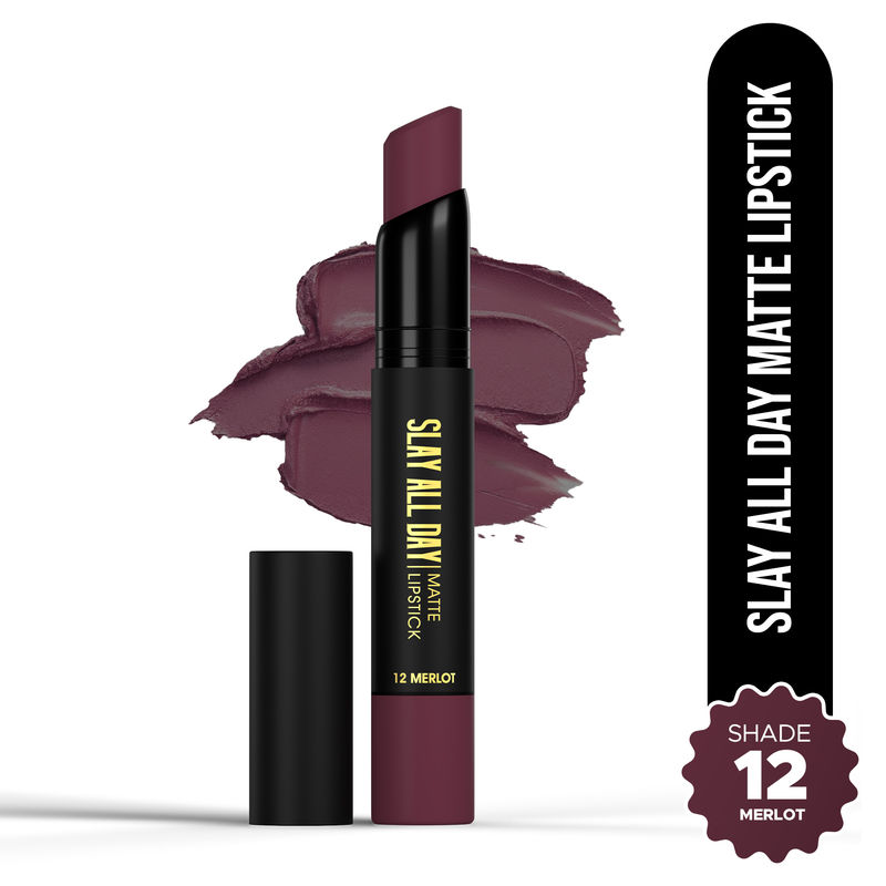 Hilary Rhoda Slay All Day Matte Lipstick - Merlot 12