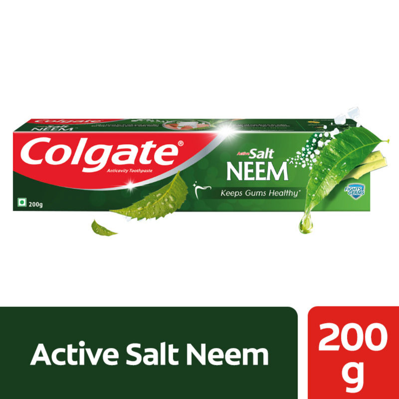 Colgate Active Salt Neem Toothpaste, Germ Fighting Toothpaste