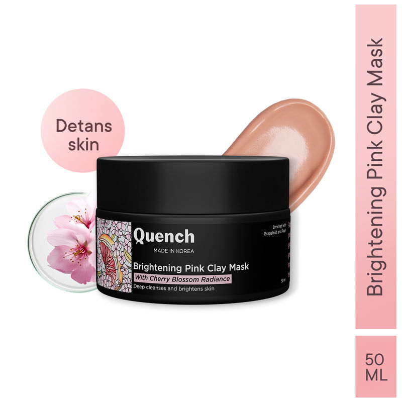 Brightening Pink Clay Mask for Instant Glow & De-Tan