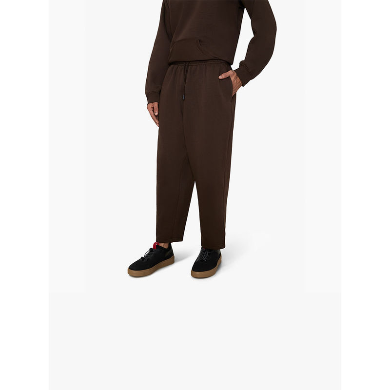 Ludic Life Mens Solid Core Brown Track Pant (28-30)