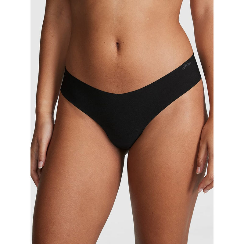 Victoria's Secret Black No-Show Thong Panty (XS)