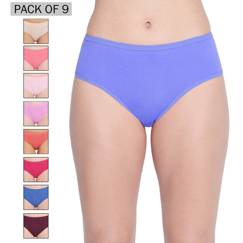 BODYCARE Pack of 9 Panties in Assorted Color (XXL)