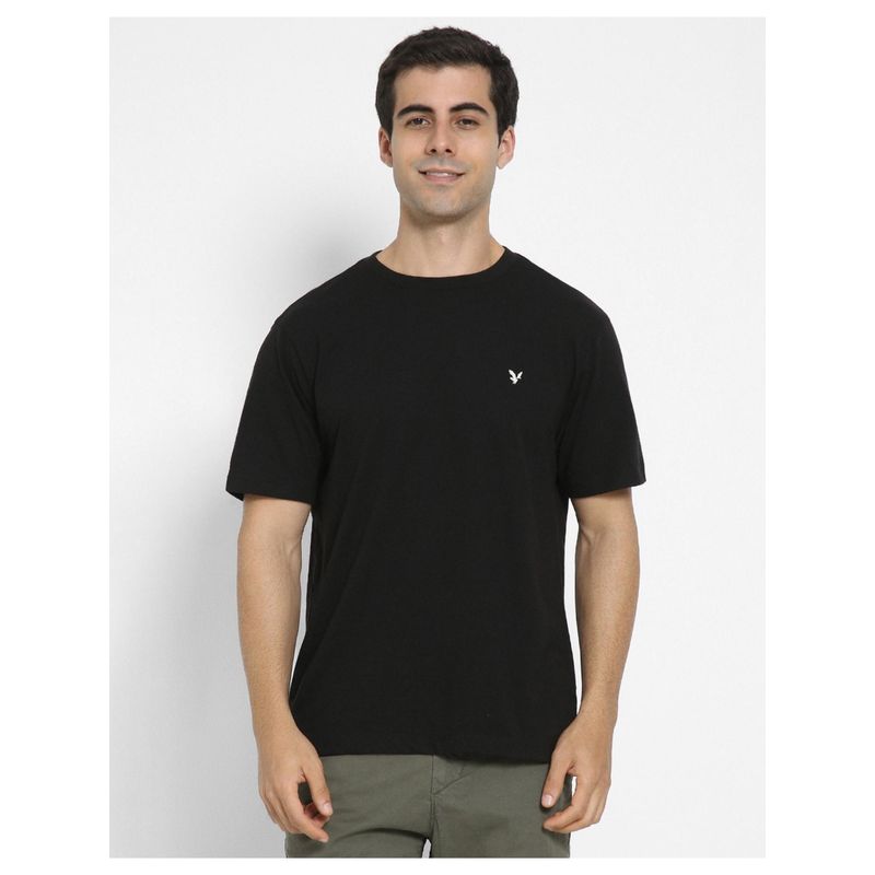 American Eagle Men Black T-shirt (L)