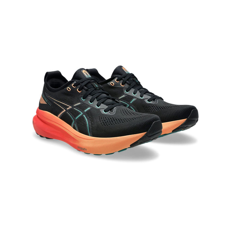 ASICS Men GEL-KAYANO 31 Running Shoes Black & Orange (UK 9)