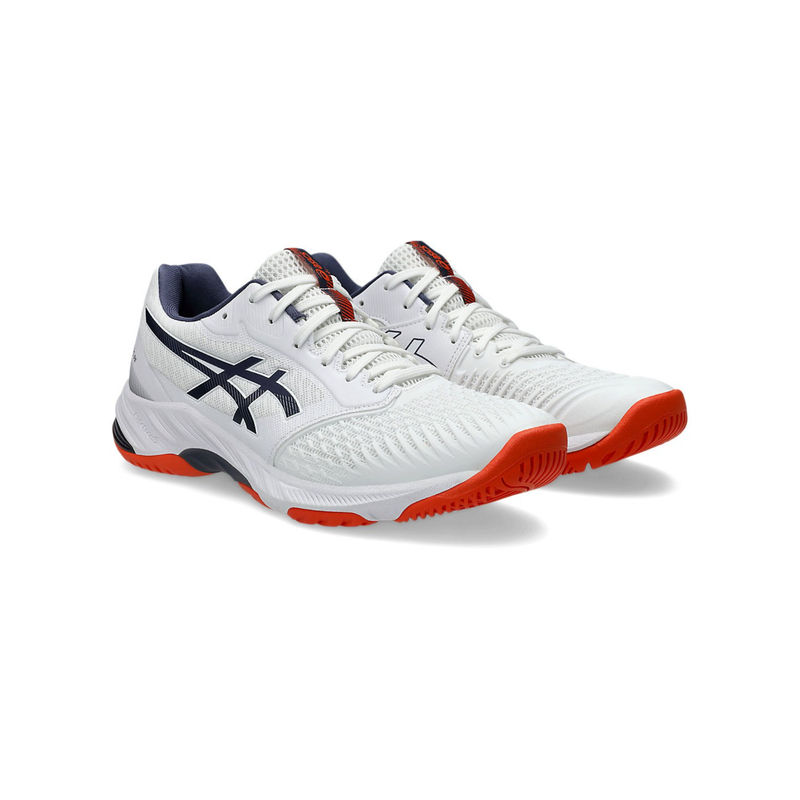 ASICS Men NETBURNER BALLISTIC FF 3 Volleyball Shoes White (UK 8)