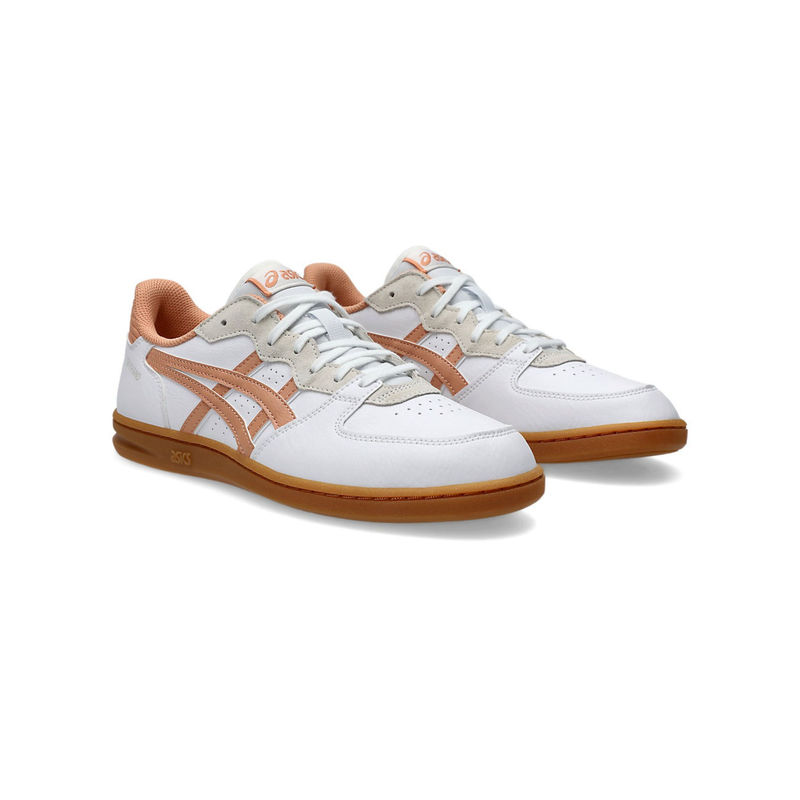 ASICS Unisex SKYHAND OG Sneakers Peach & White (UK 11)