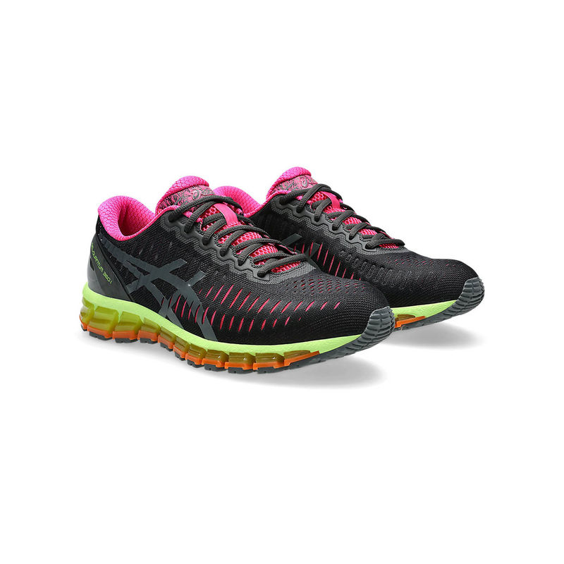 ASICS GEL-QUANTUM 360 I Unisex Black & Pink Sneakers (UK 4)