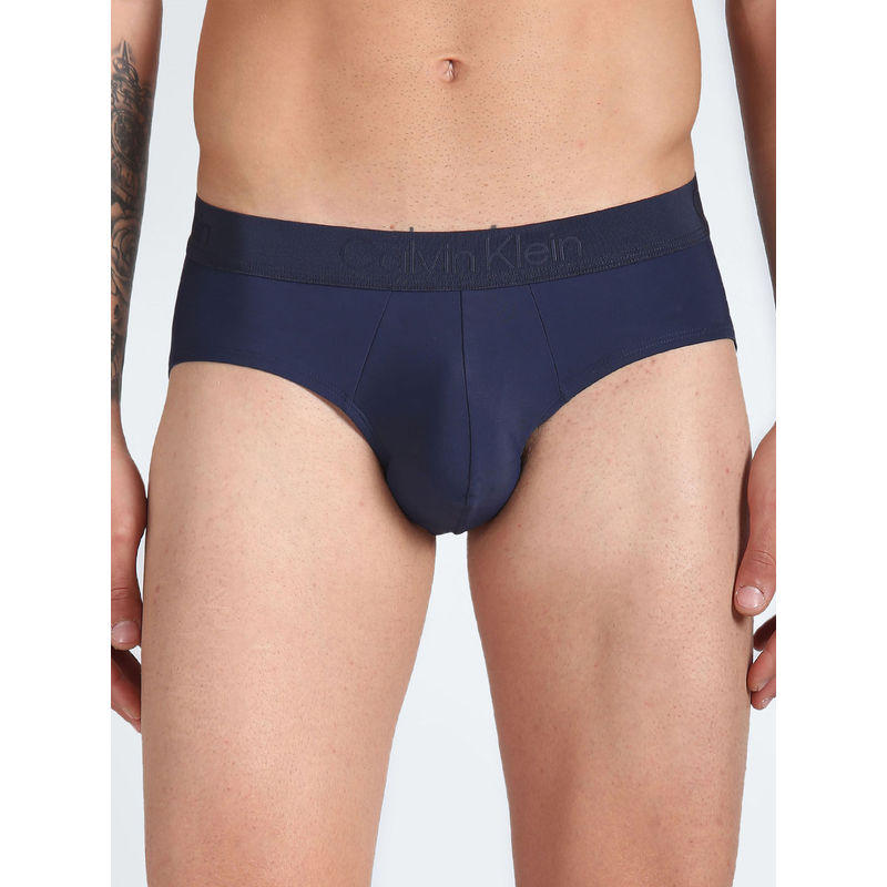 Calvin Klein Underwear Men Briefs Blue Mid Waist (S)