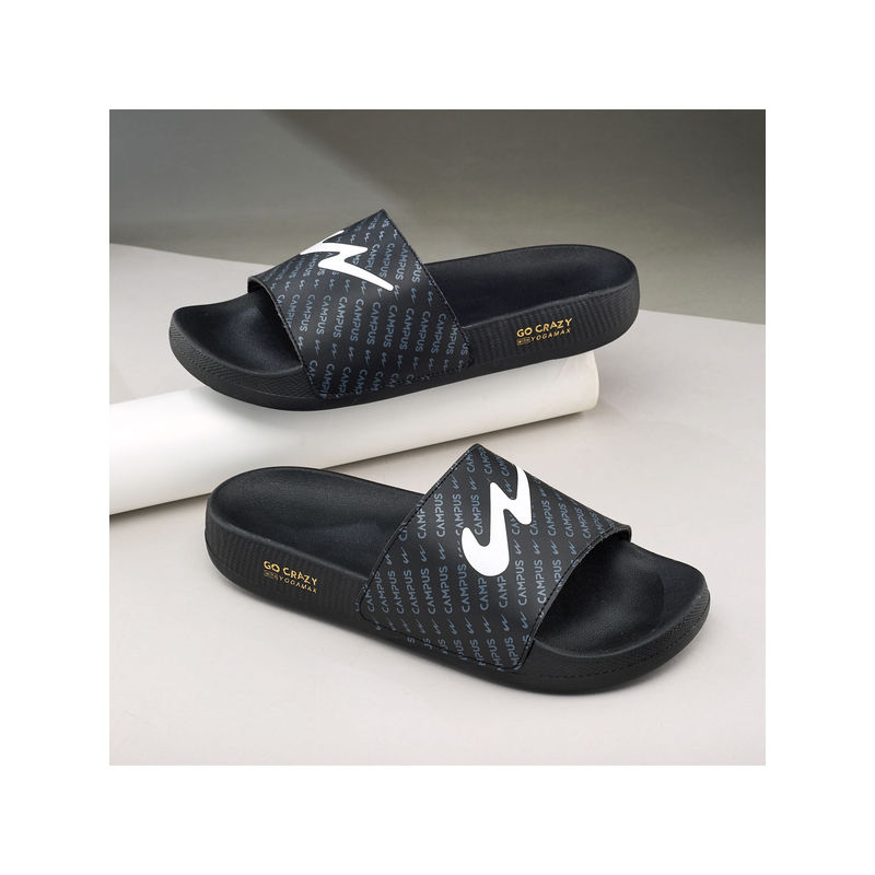 Campus Sl-444 Black Men Sliders (UK 9)