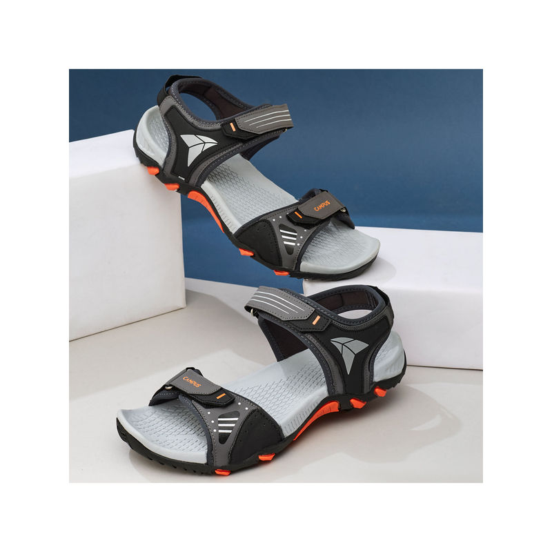 Campus Mens Grey Velcro Sandals (UK 8)