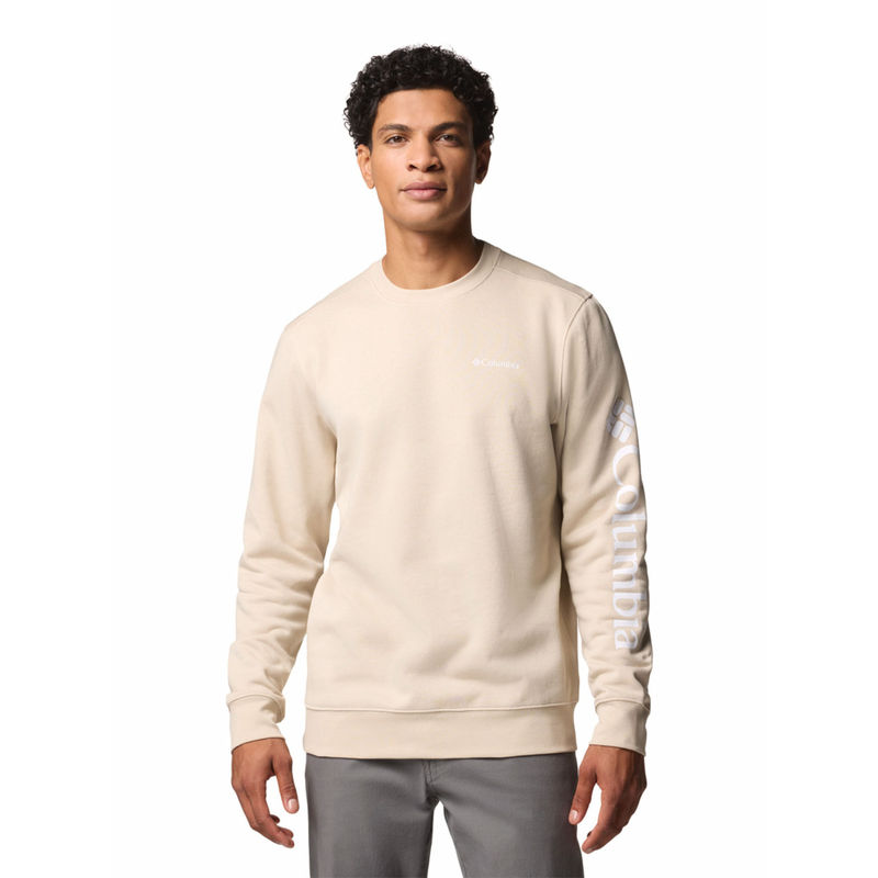 Columbia Mens Beige Beaumount Crew Sweatshirt (L)