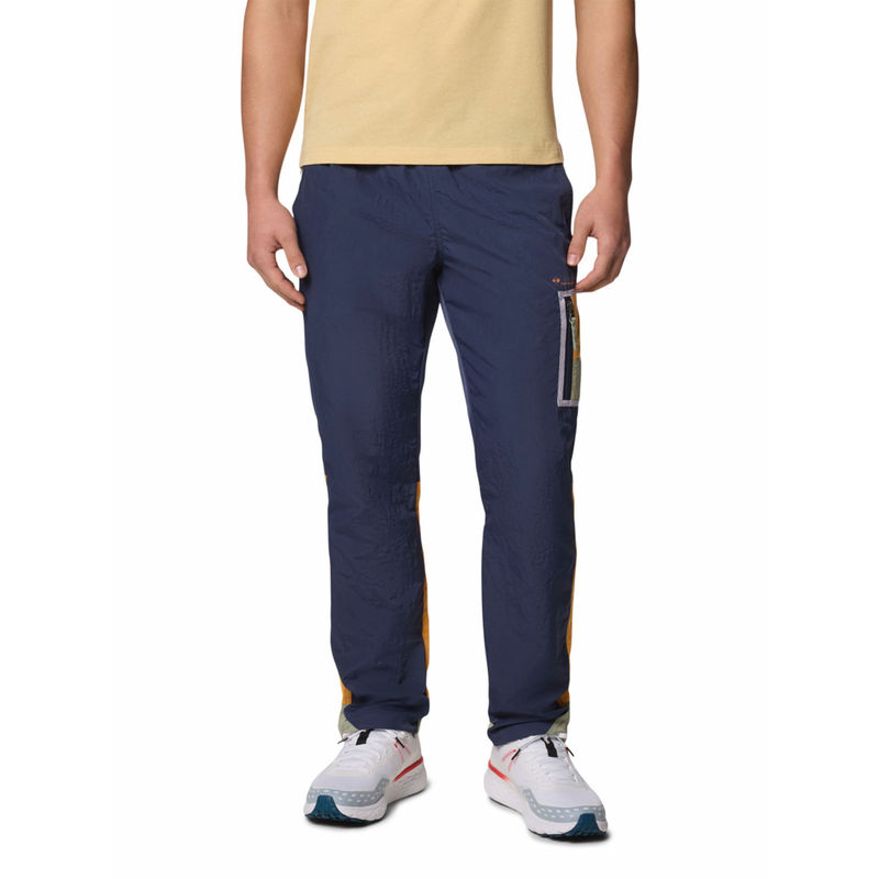 Columbia Men Navy Blue Omni-Shield Challenger Wind and Water Resistant Trackpant (L)