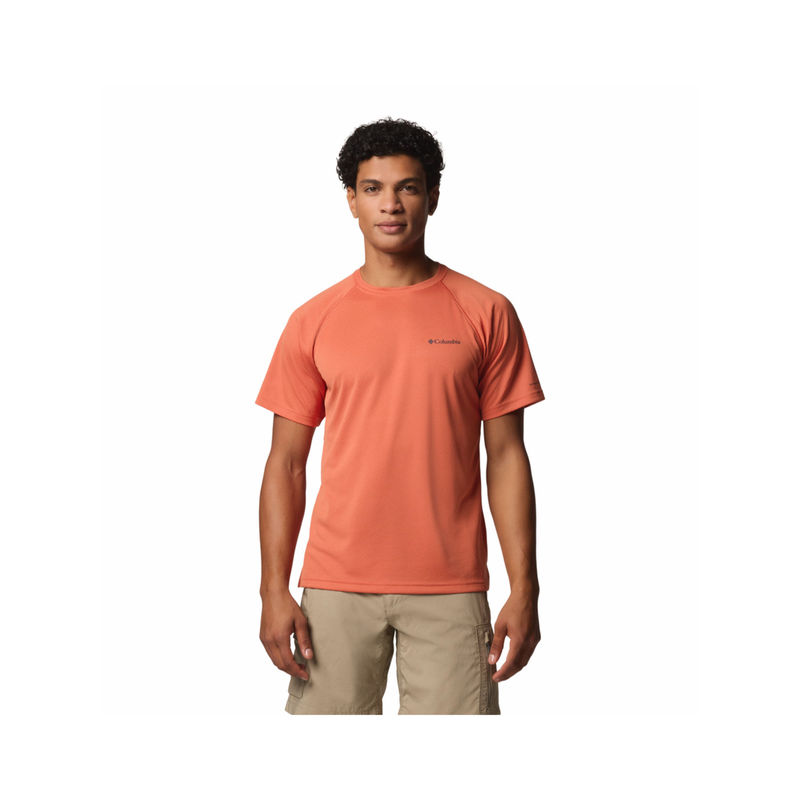Columbia Mens Orange Omni-Shade Alpine Chill Pro T-Shirt (L)