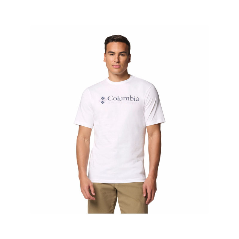 Columbia Mens White CSC Basic Logo T-Shirt (L)