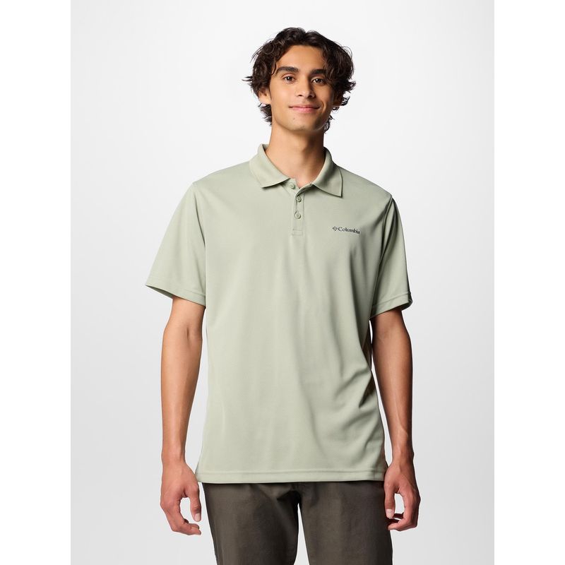 Columbia Men Green Omni Wick Utilizer Polo T-Shirt (S)