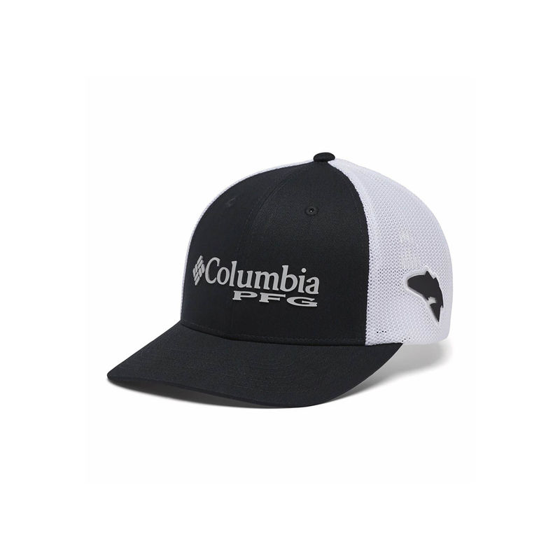 Columbia Unisex Black Pfg Mesh Ball Cap (S/M)