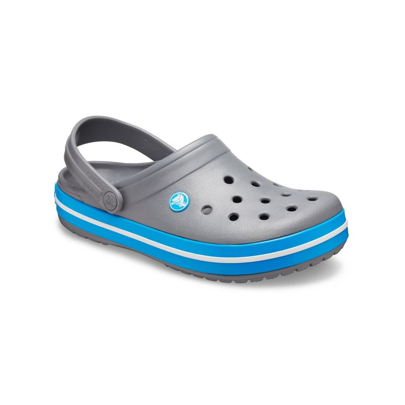 Crocs Unisex Grey Clogs (US 5)