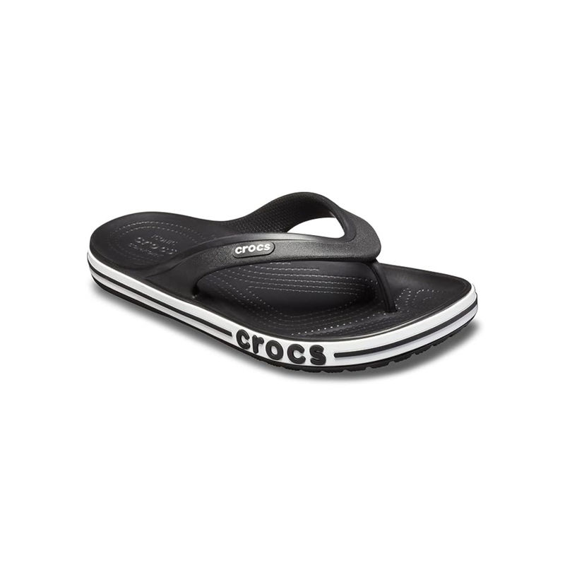 Crocs Unisex Bayaband Flipflops Black (US 7)