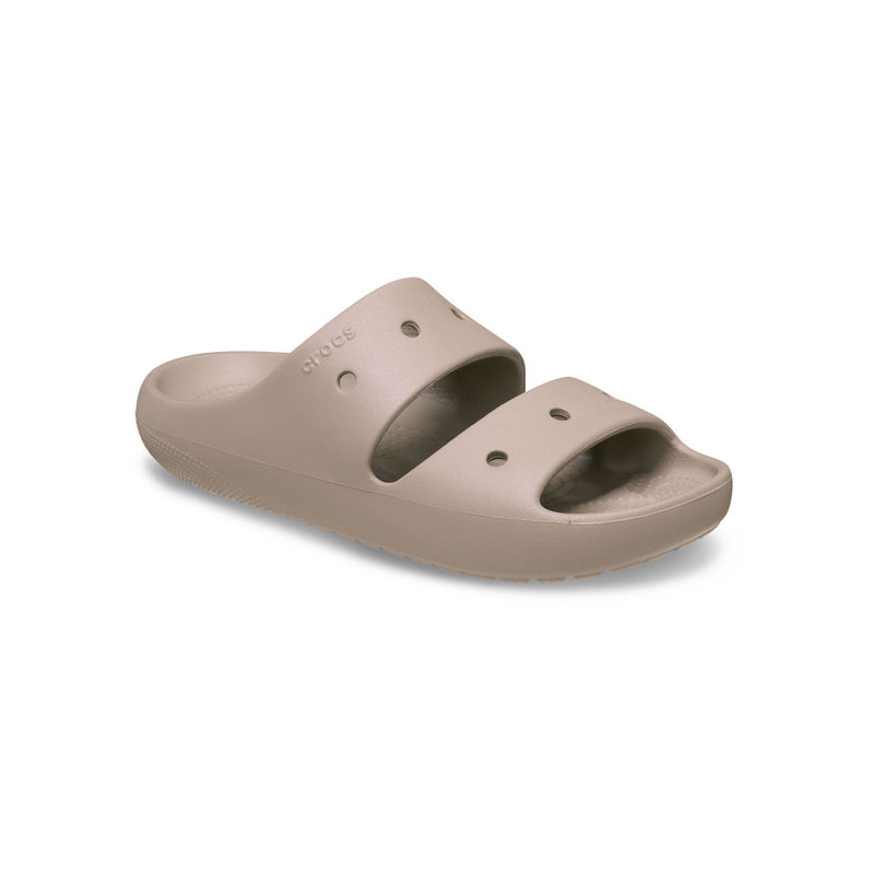 Crocs Beige Classic Sliders (US 5)