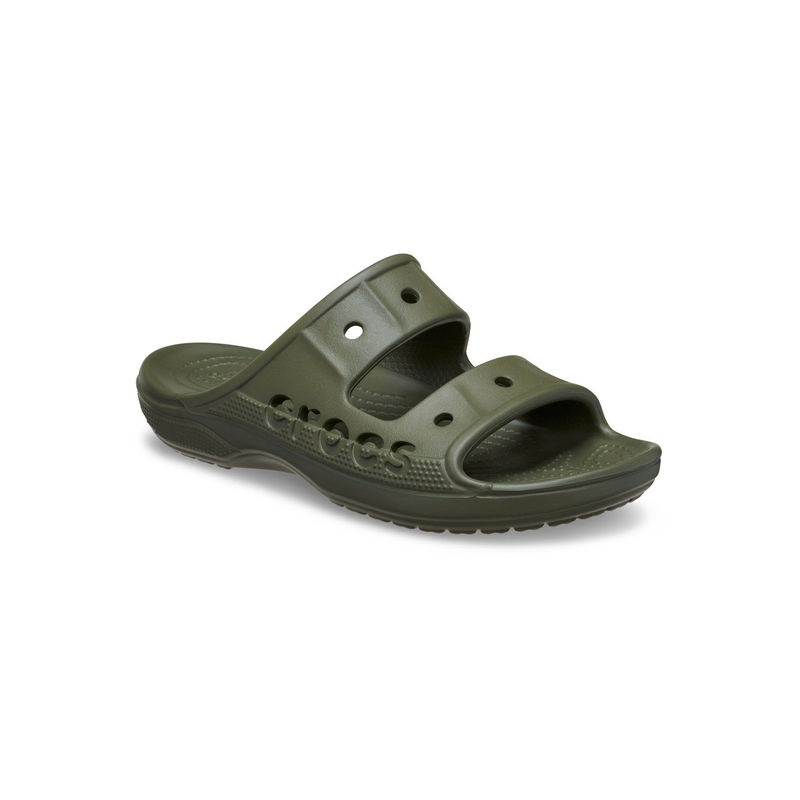 Crocs Green Baya Sliders (US 6)