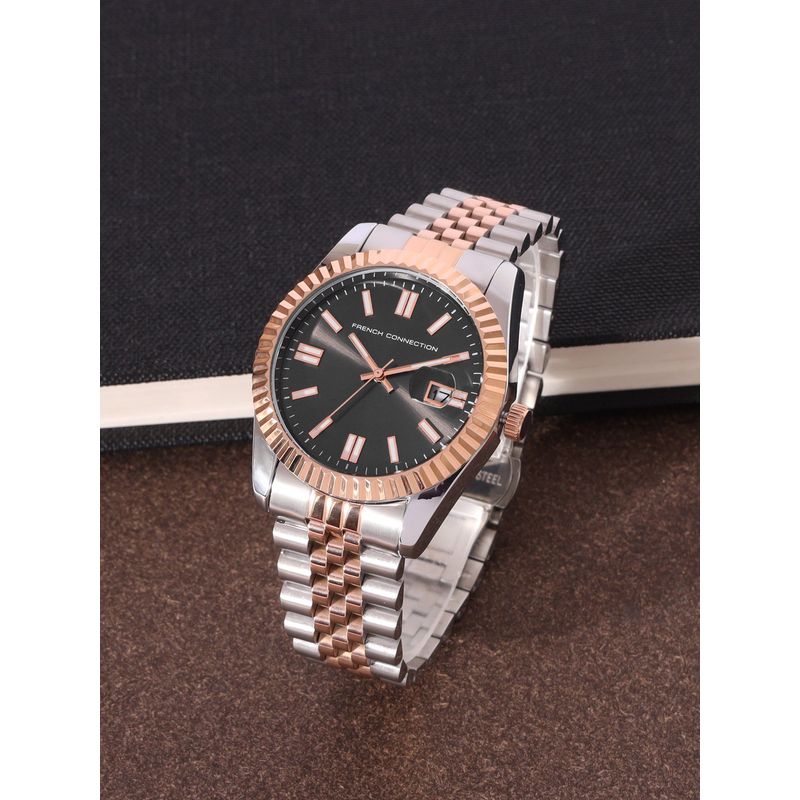 French Connection Men Lumine Grey Dial Analog Watch FCP41RTM (M)