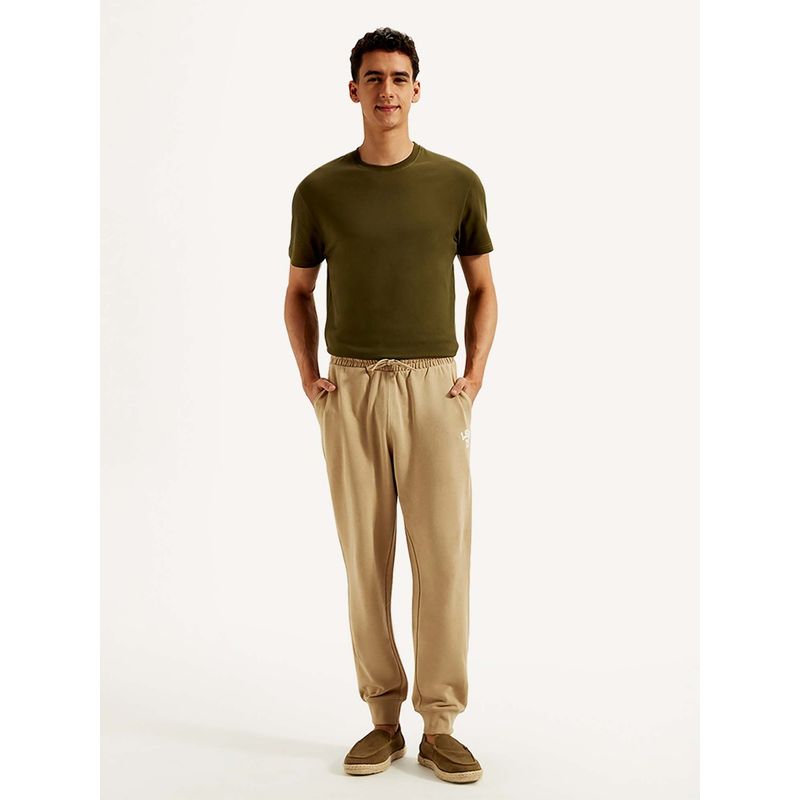 Levi's Beige Solid Joggers (2XL)