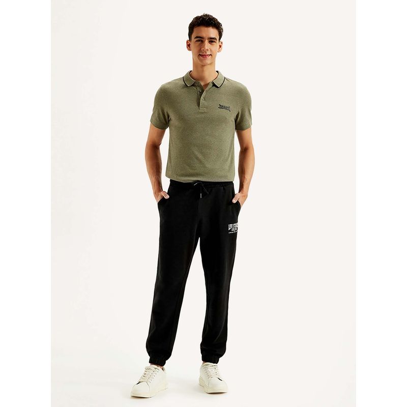 Levi's Black Solid Joggers (XL)