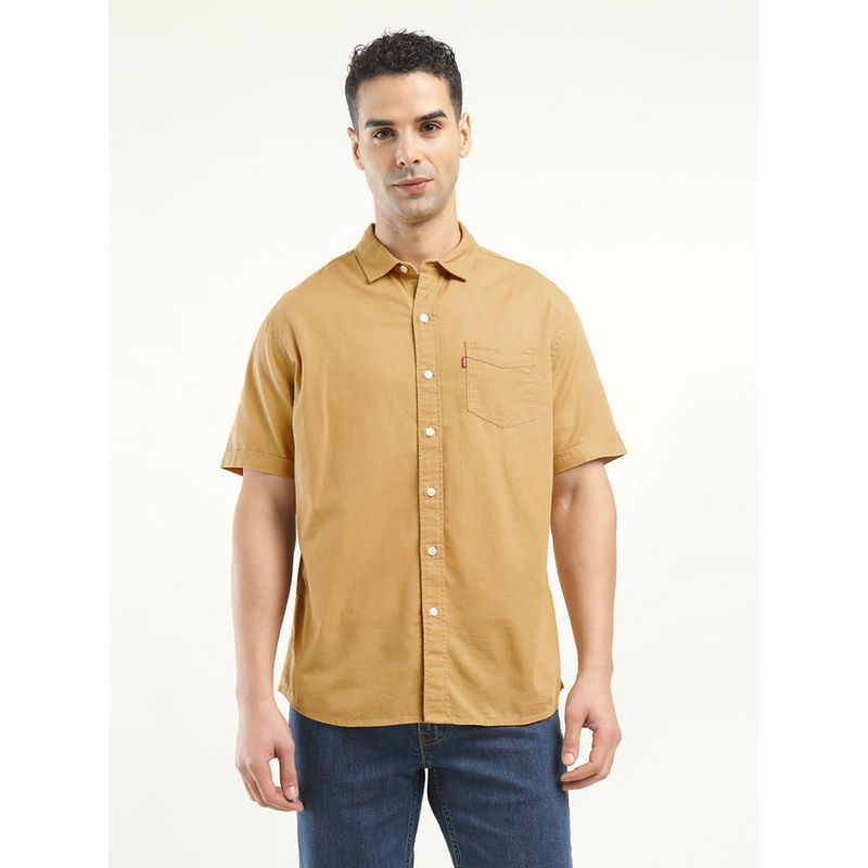 Levi's Mens Solid Slim Fit Shirt (S)