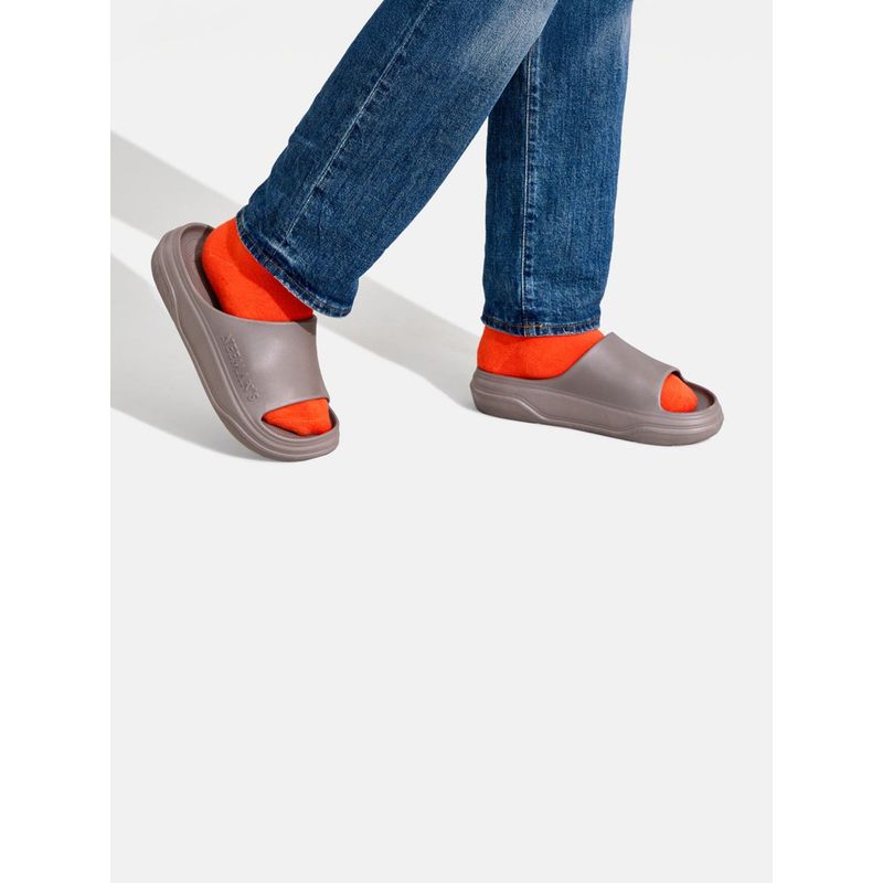 Neeman's Unisex Grey Solid Cushers Sliders (UK 12)