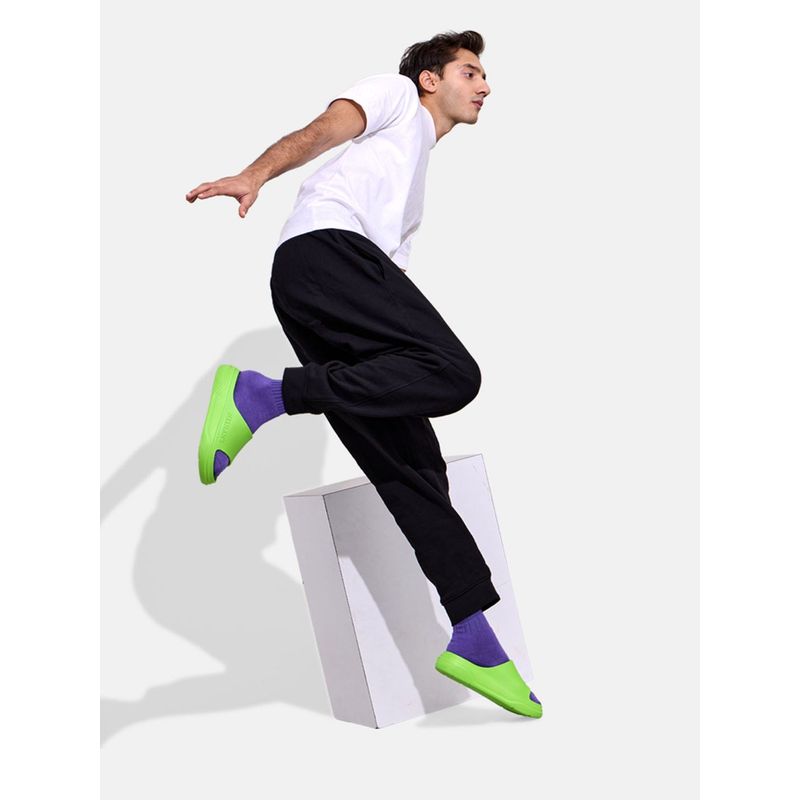 Neeman's Unisex Green Solid Cushers Sliders (UK 4)