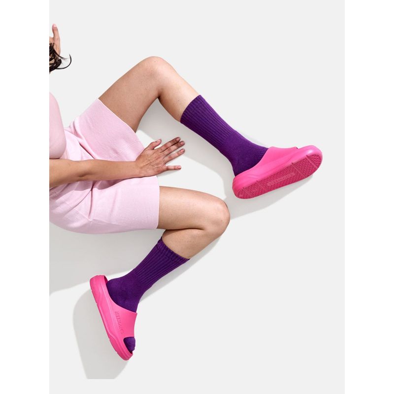 Neeman's Unisex Pink Solid Cushers Sliders (UK 5)