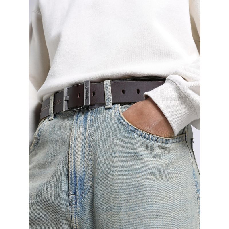 Puma Unisex Imperial Solid Brown Belt (S)