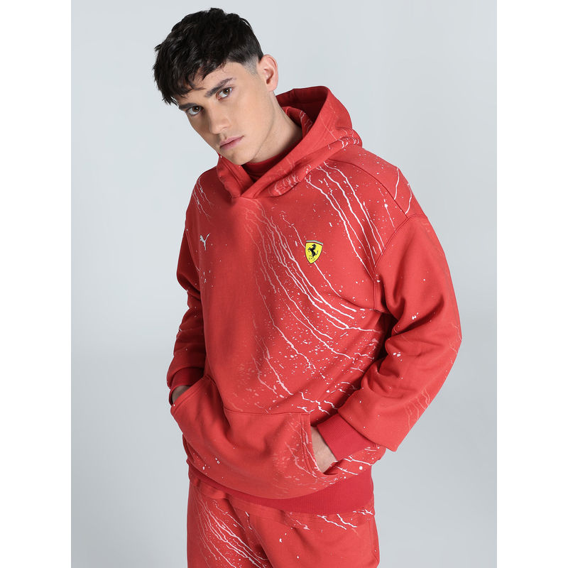 Puma Ferrari Race Men Red Hoodie (M)