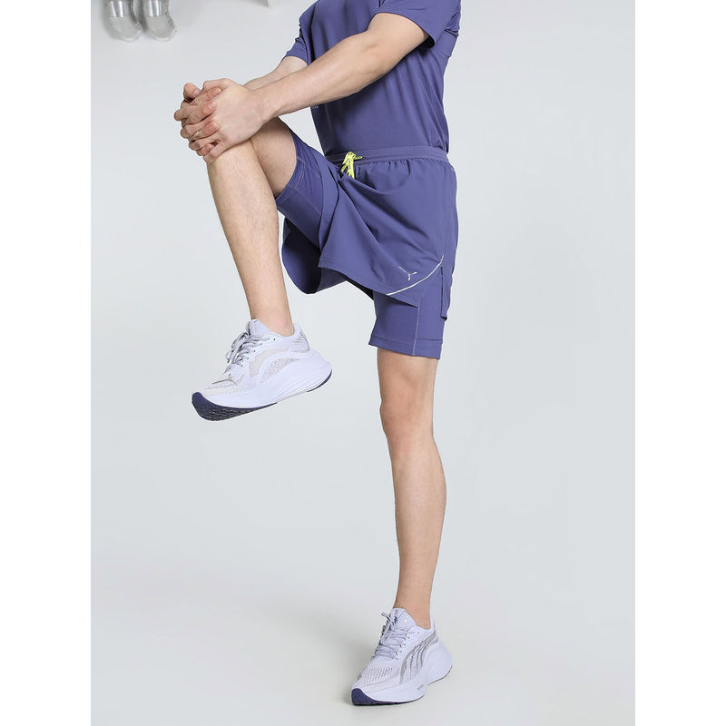 Puma Ultraweave 2-In-1 5 Running Men Navy Blue Shorts (M)