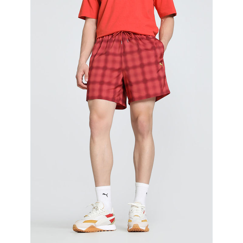 Puma Road To Unity Relaxed Fit 6 Woven Men Red Shorts (S)