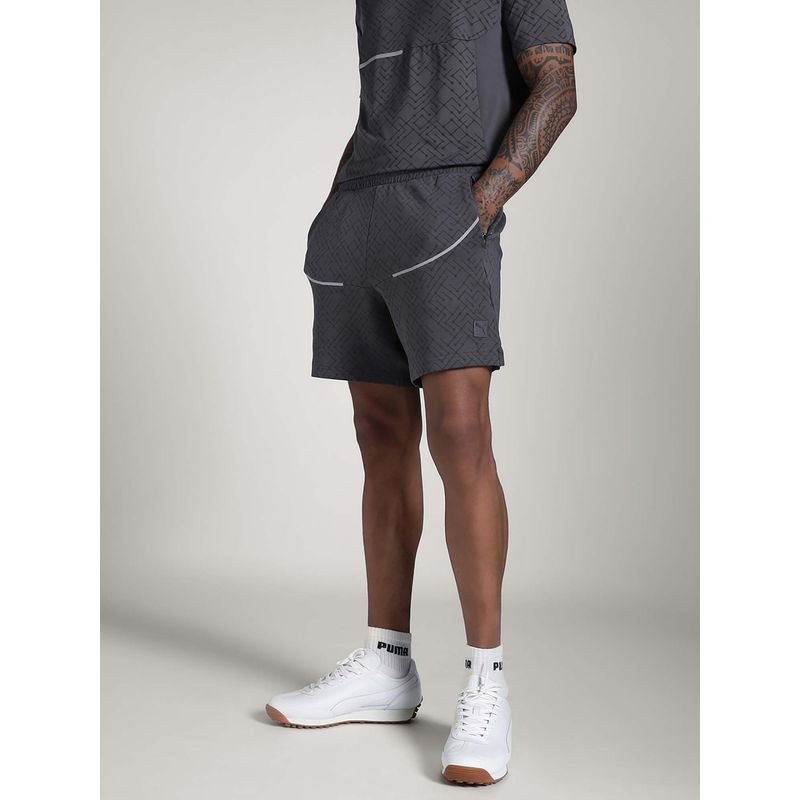 Puma Tech Aop Men Grey Shorts (S)