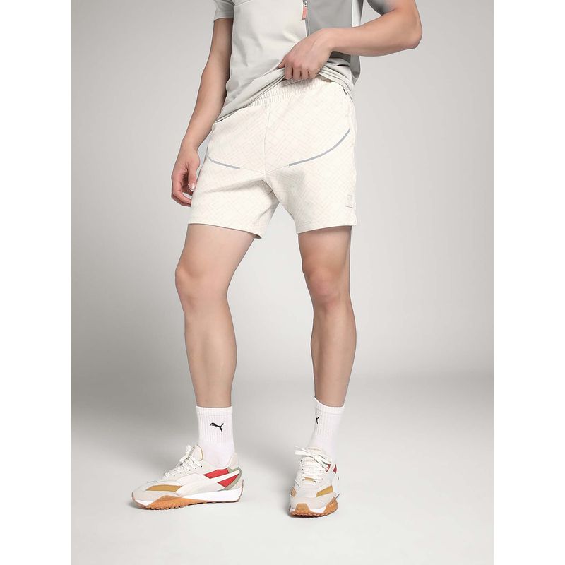 Puma Tech Aop Men White Shorts (M)