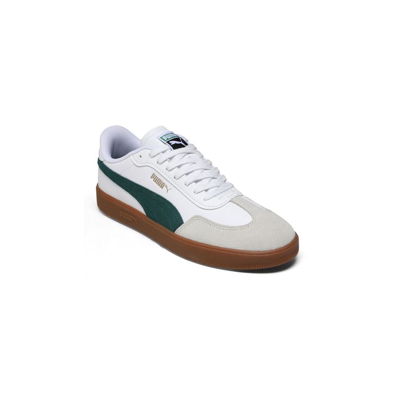 Puma Unisex Ascenso White & Green Sneakers (UK 9)