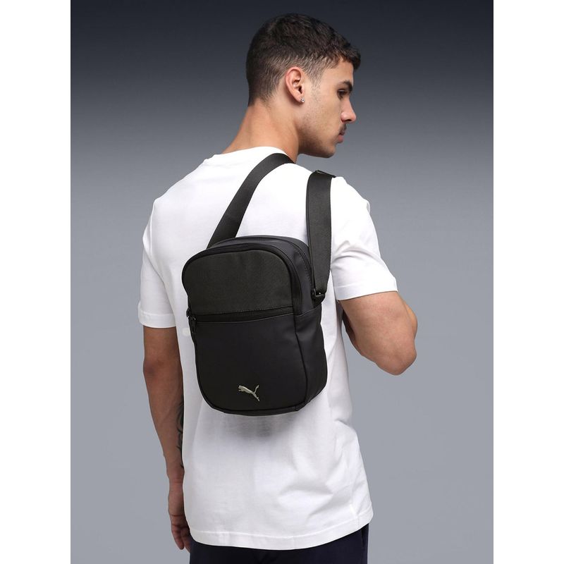 Buy Puma Black Solid Portable Everyday Sling Bag Online