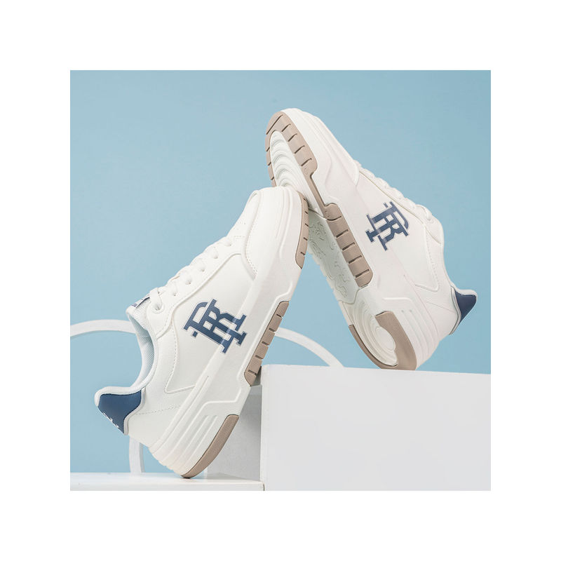 Red Tape Men's Solid White Sneakers (UK 10)