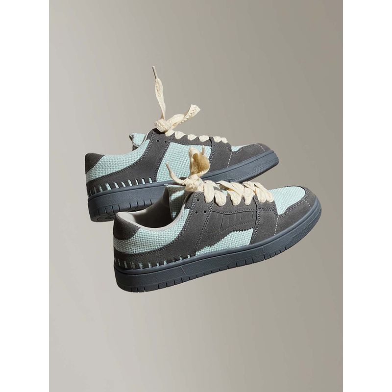 Snitch Grey Textured Sneakers (UK 7.5)