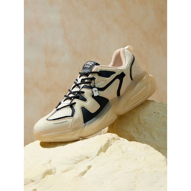 The Souled Store Originals Ubz Reverb: Limestone Men's Low Top Sneakers (UK 8)