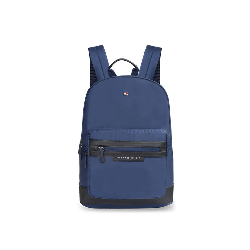 Tommy Hilfiger Gibson Unisex Polyester 24Ltrs Laptop Backpack-Navy Blue