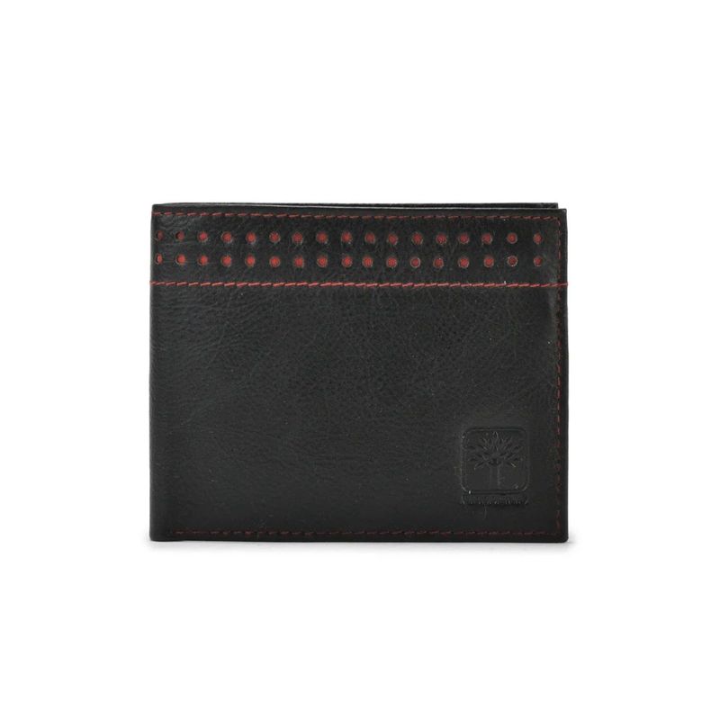 Buy WOODLAND Mens Solid Black Wallet Online