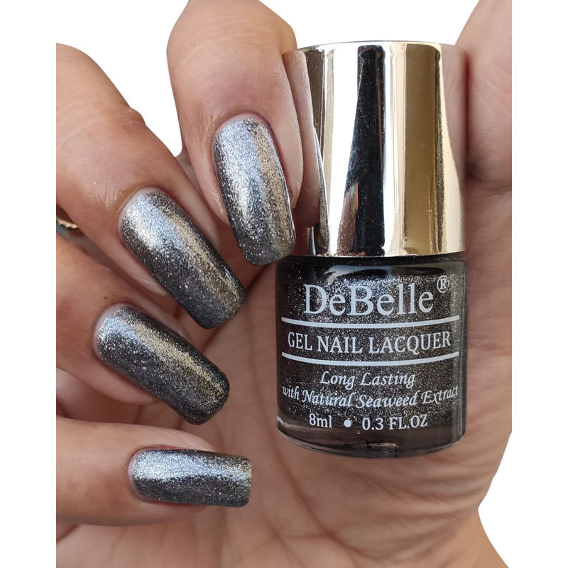 DeBelle Gel Nail Lacquer - Grey Glitteratti