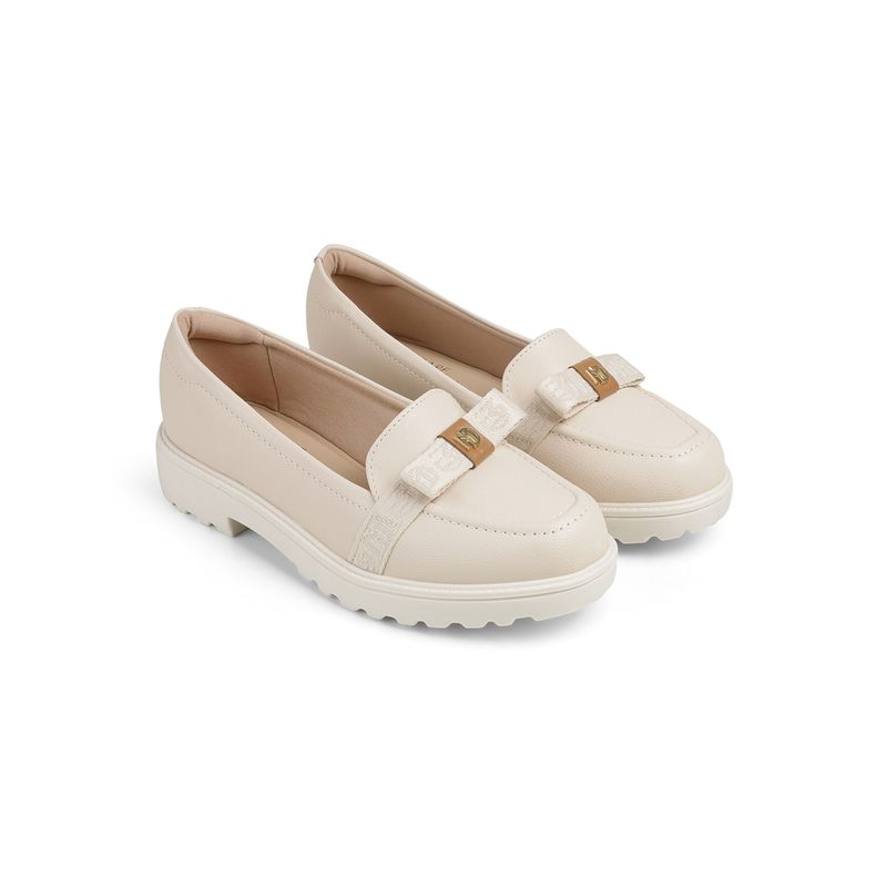 MODARE Cream Casual Loafers (EURO 38)